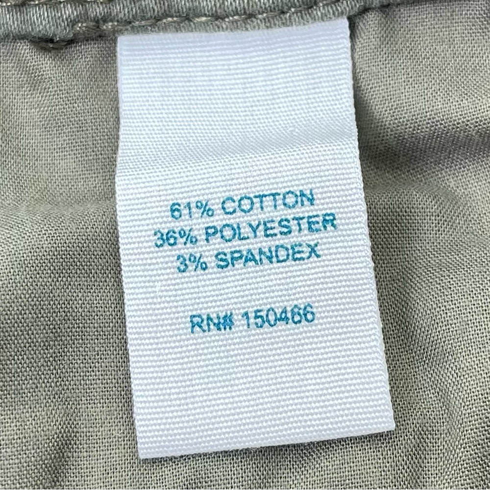 Market & Spruce Olive Green Bermuda Shorts, Stretch Cotton Blend, Women's 20W - Picture 5 of 5